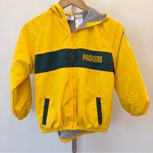 VINTAGE!! NFL Green Bay Packers Apparel Kids Full Zip Jacket Size S Casual